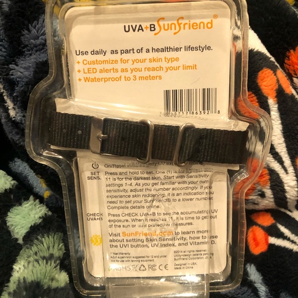 NWT Sun Friend UV-A & UV-B ultraviolet radiation watch detector from sun rays - Picture 2 of 2